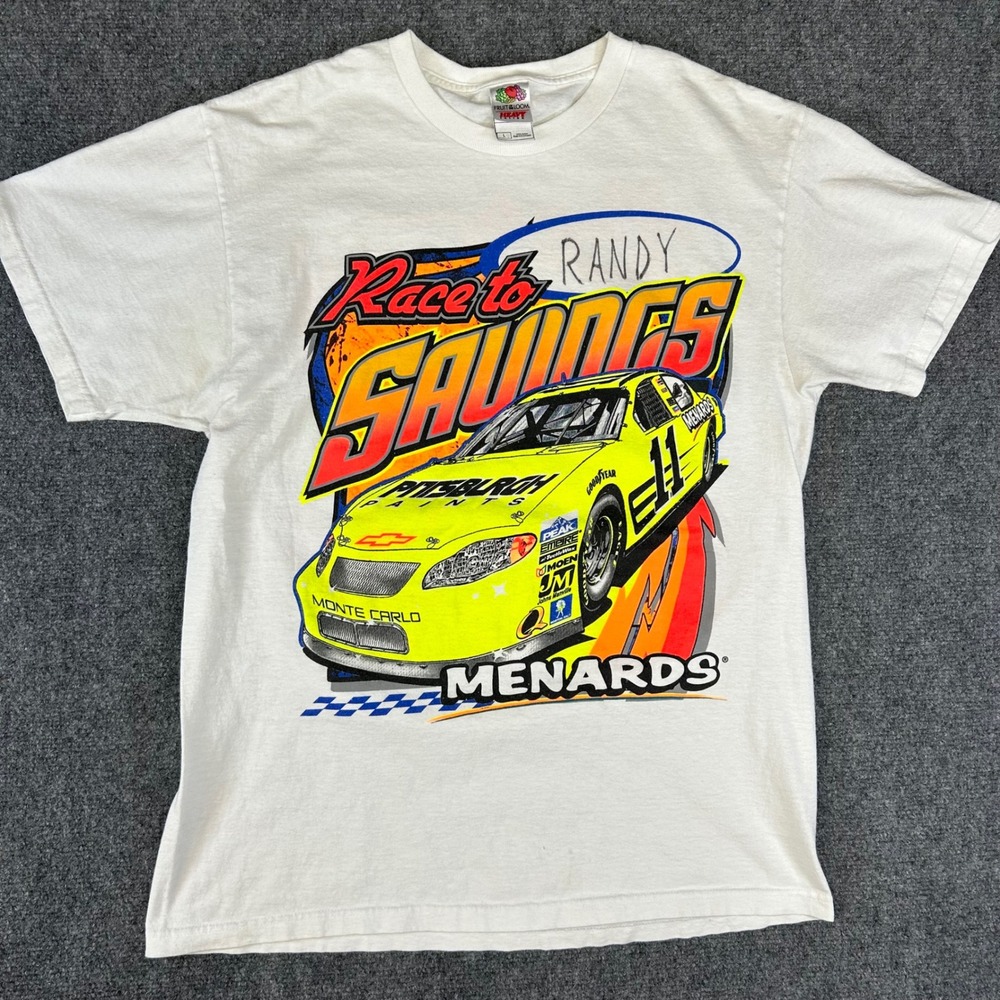 Fruit of the Loom Randy Menards Race to Savings #11 Monte Carlo Graphic Tee L